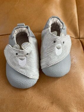 Ro+Me Bear Baby Soft Sole Shoes 0-3months